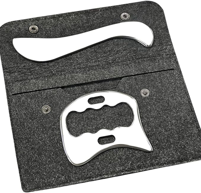 Featured Image for Stainless Steel Gua Sha Scraping Massage Tool-Muscle Scraper – Soft Tissue Mobilization,Physical Therapy for Back, Legs, Arms (2 PCS)